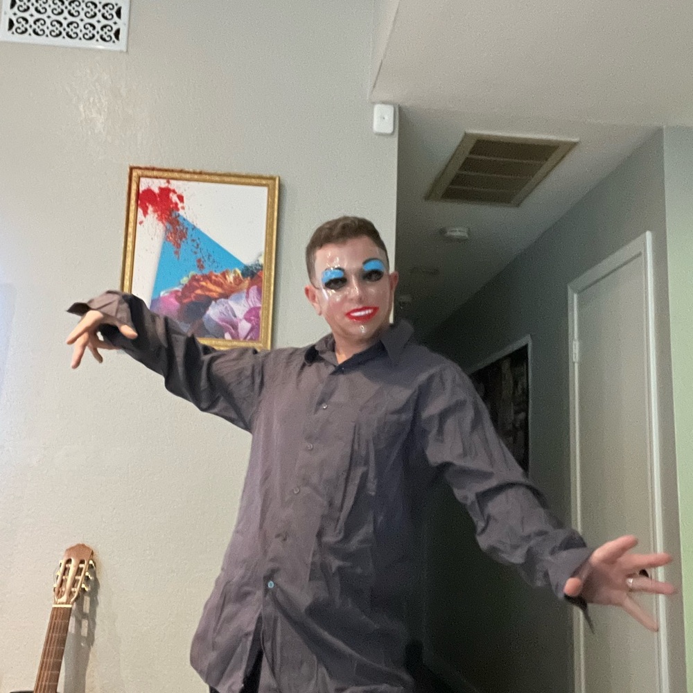 DKNY Dark Gray Casual Button Down Shirt